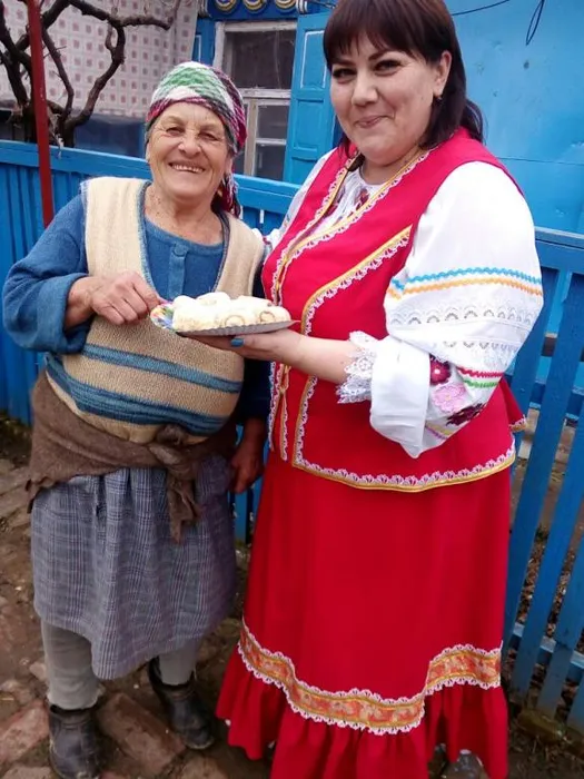 поздравление на дому труженика тыла Меркулова В. С. с. Николенское