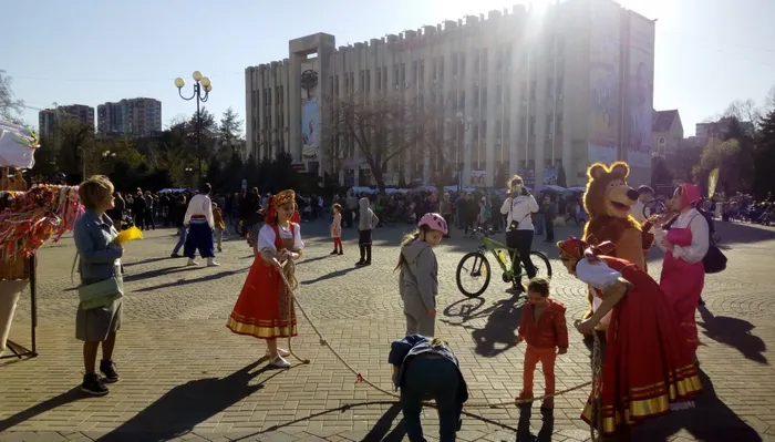 Прыжки через канат